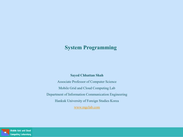 Introduction to System Programming | PPT
