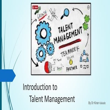 Introduction to Talent Management