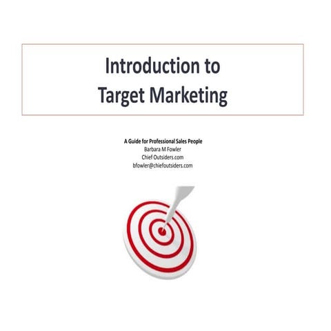 Introductionto target marketing