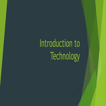 Introduction to technology power point