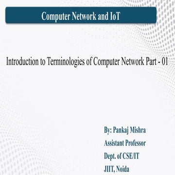 Introduction to Terminologies of Computer Network Part 01.pptx