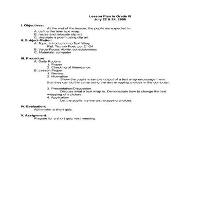 Introduction To Text Wrap | ODT