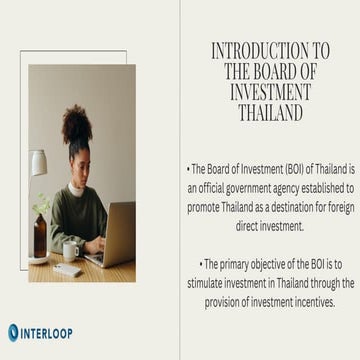 Benefits of investing in Thailand through BOI