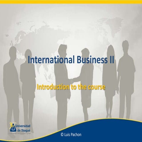 Introduction to the course