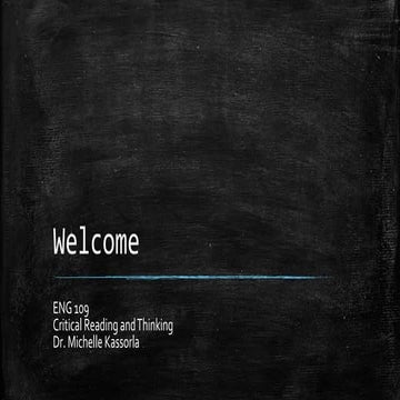 Introduction to the course