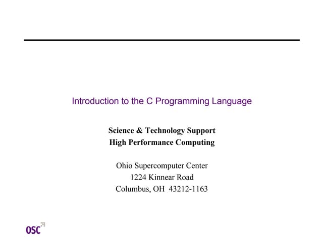 Learning the C Language