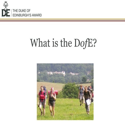 Introduction to the DofE at Meridian Scchool