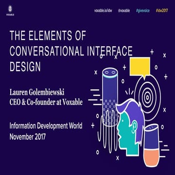 Introduction to the Elements of Conversational Design with Lauren Golembiewski