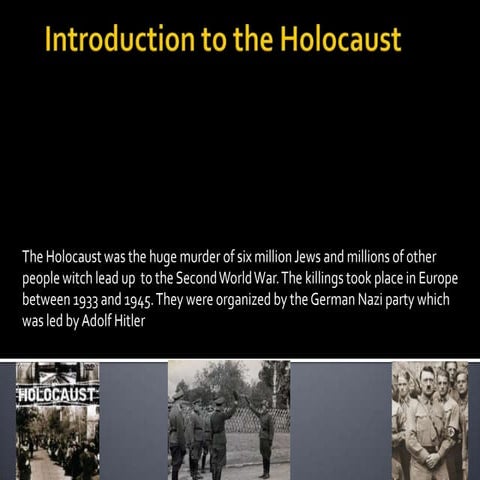 Introduction to the Holocaust