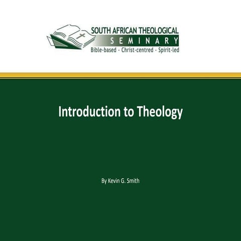 Introduction to Theology