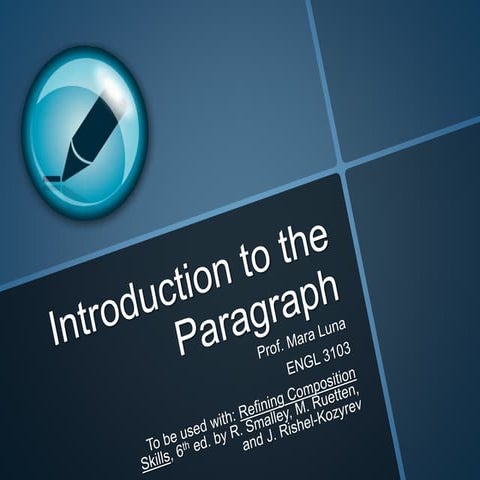 Introduction to the paragraph