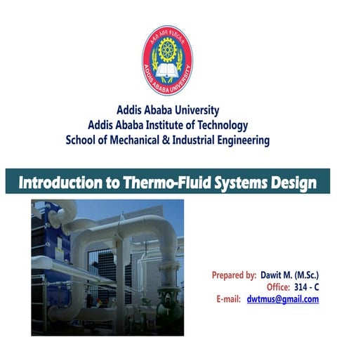 Introduction to Thermo-fluid System Design | PDF