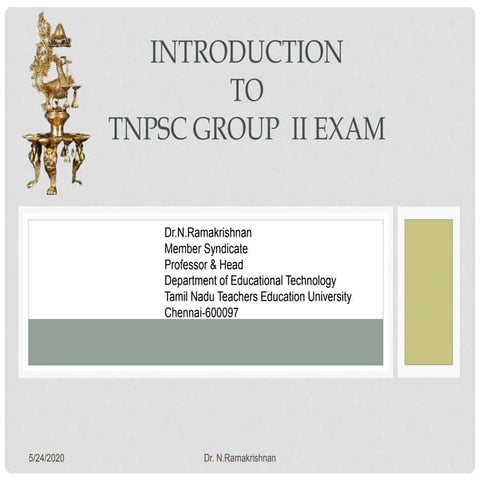 Introduction to tnpsc group ii exam