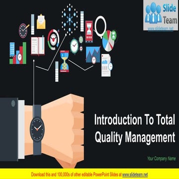 Introduction To Total Quality Management PowerPoint Presentation Slides