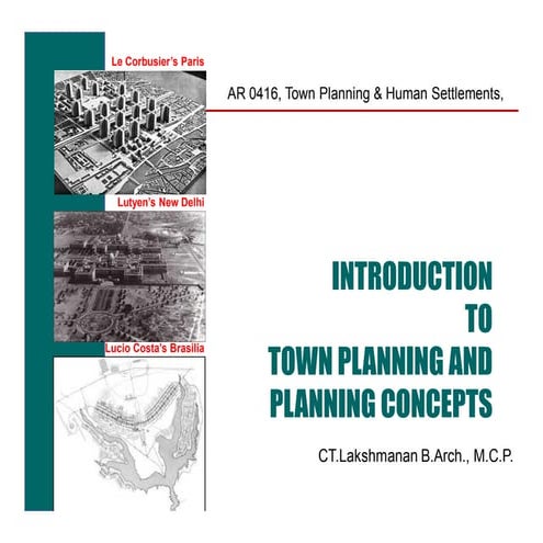 Physical planning in town planning | PPTX