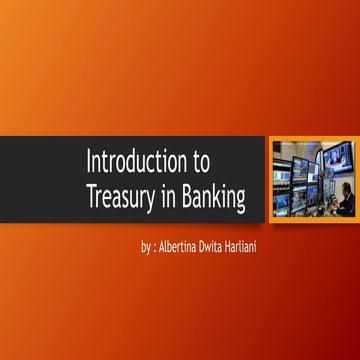 Introduction to treasury in banking