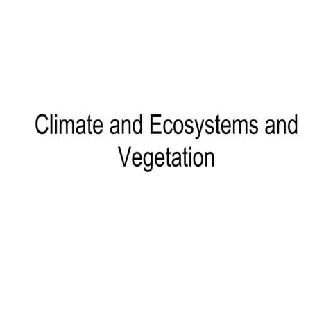 Introduction To Trf And Desert Climate