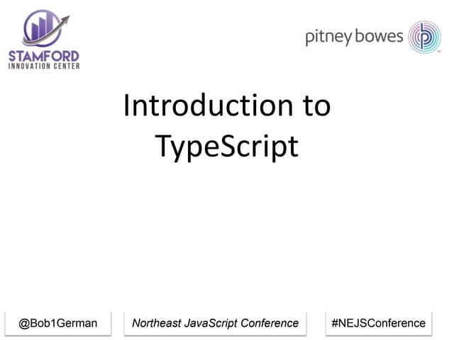 Introduction to TypeScript | PPTX
