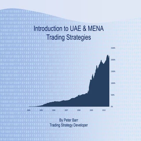 Introduction To Uae & Mena Trading Strategies   By Peter Barr