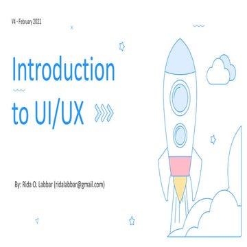 Introduction to UI/UX