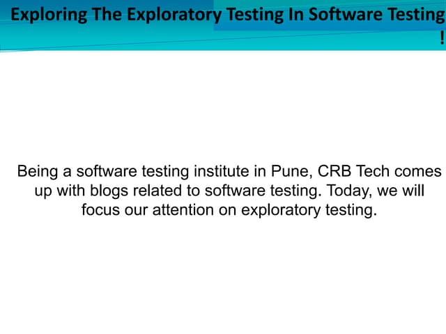 Introduction to unit testing