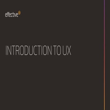 Introduction to UX | PPT