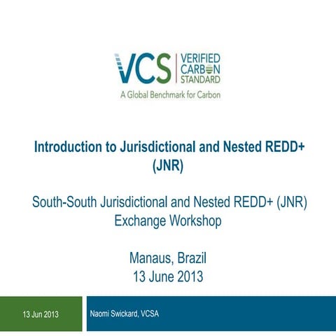 Introduction to vcs jnr (south south jnr workshop, manaus) 13 jun 13 for dist