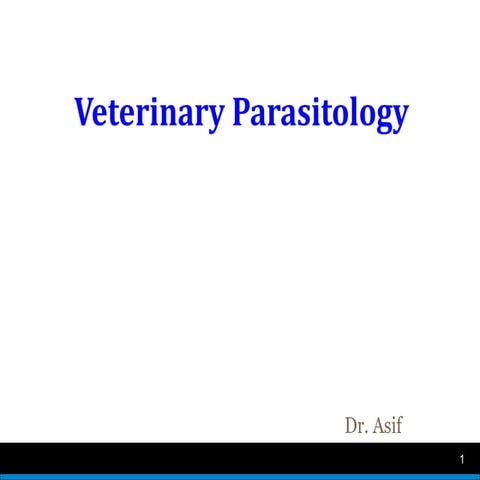 Introduction to Veterinary Parasitology