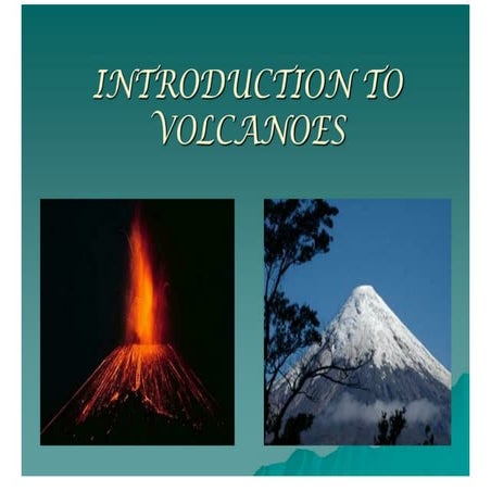 Introduction To Volcanoes Pdf
