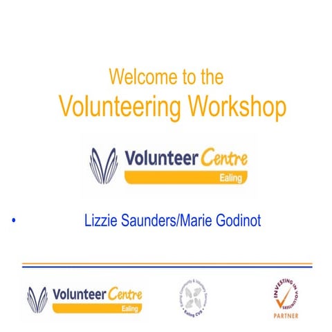 Introduction to volunteering workshop   marie godinot