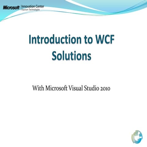 Introduction to wcf solutions