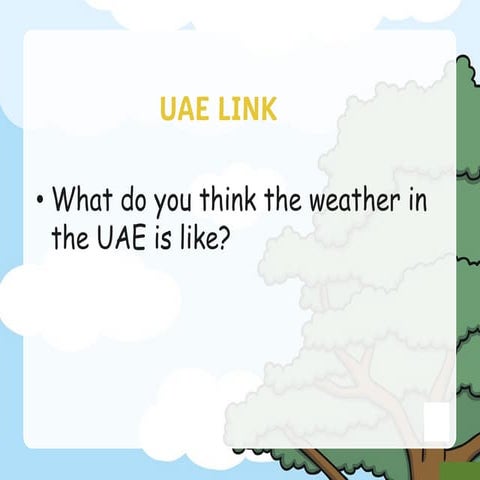 Introduction to Weather for early grade students