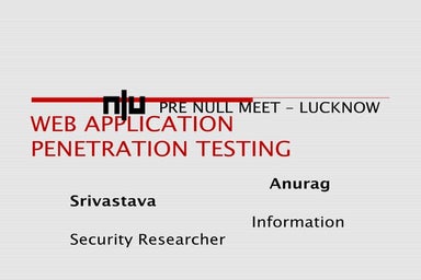 Introduction to Web Application Penetration Testing