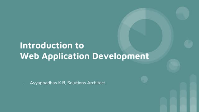 Introduction to web application development