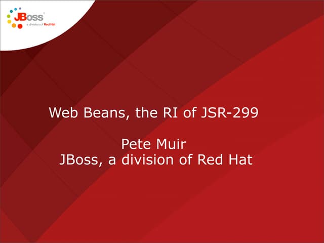 Introduction To Web Beans
