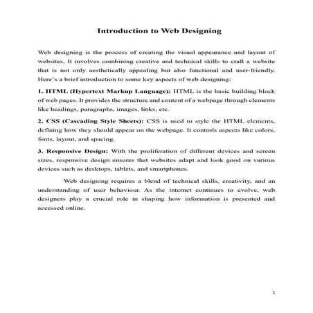 Web Designing and development course in Chandigarh