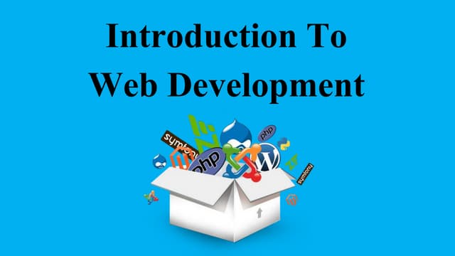 Introduction to web developments