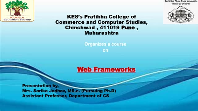 Introduction to Web Frameworks