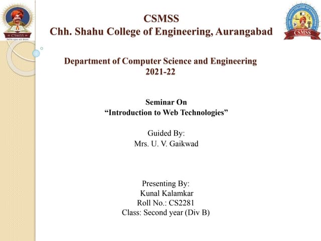 Introduction to Web Technologies PPT.pptx