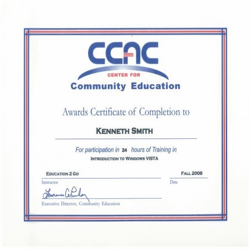 Introduction To Windows Vista Ken