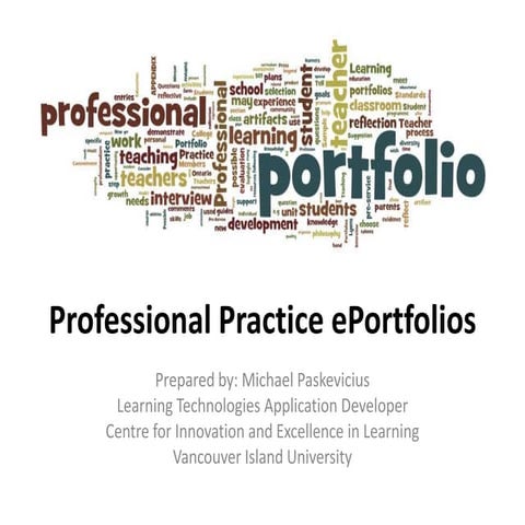 Introduction to Wordpress ePortfolios