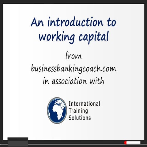 Introduction to working capital management
