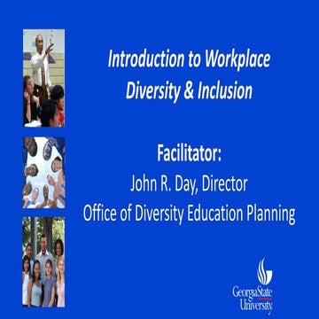 Introduction to Workplace Diversity and Inclusion