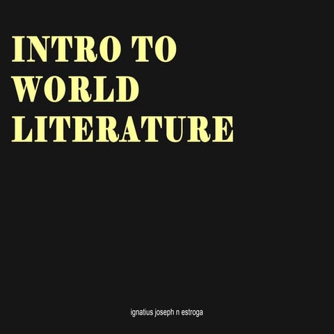 Introduction to world literature[1]