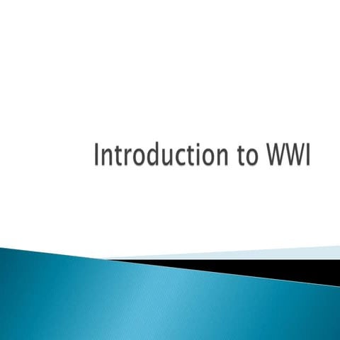 Introduction to WWI | PPTX