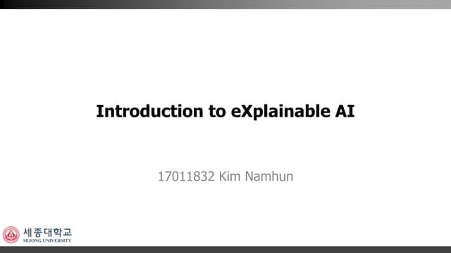 Introduction To Xai Ppt Introduction To Xai Ppt