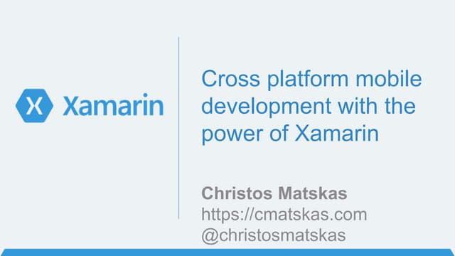 Introduction to xamarin