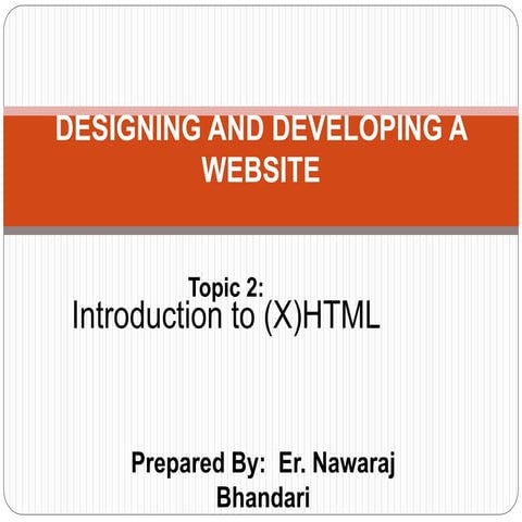 Introduction to (x)html | PPT