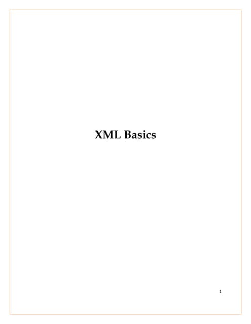 Introduction to xml