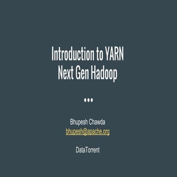 Introduction to yarn